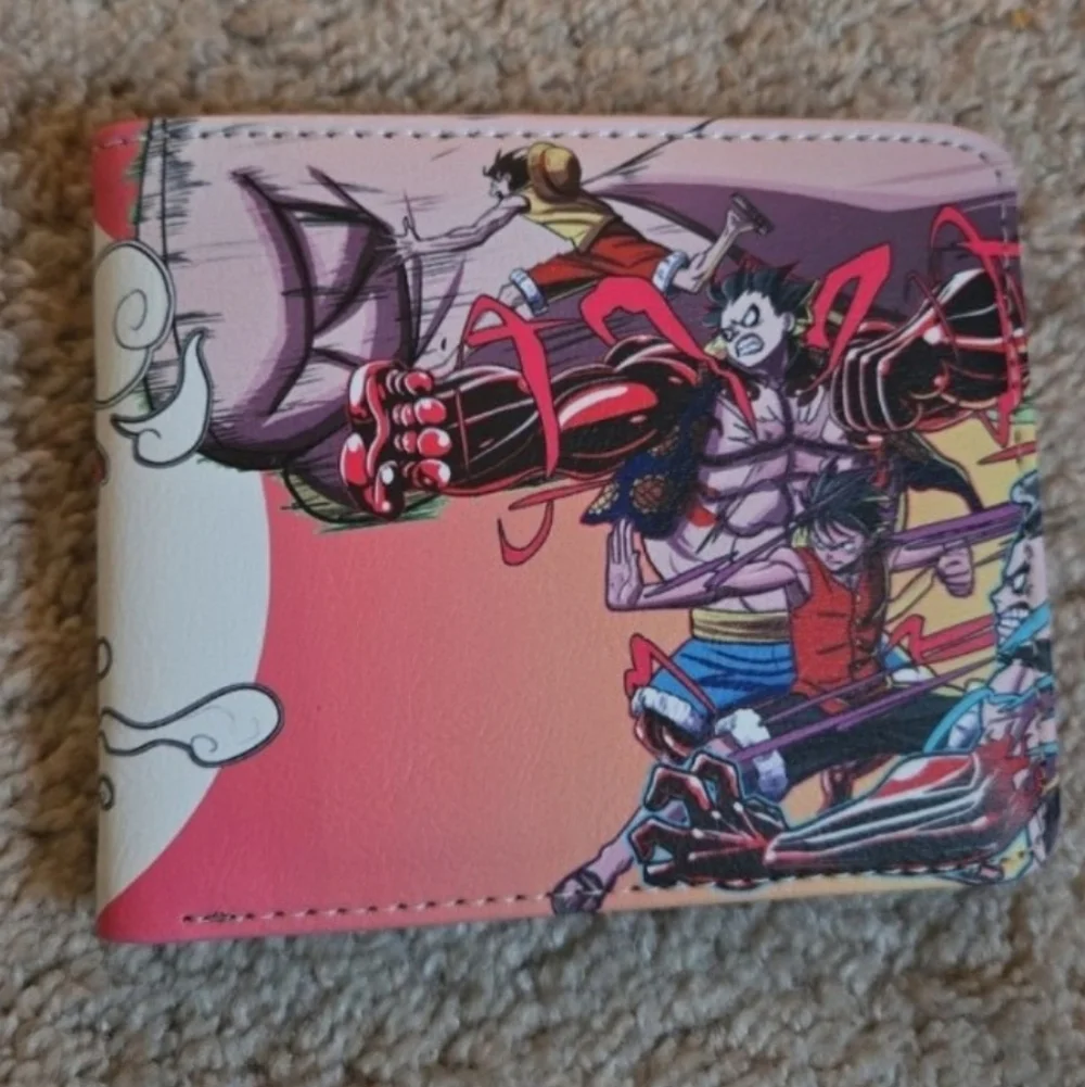 New one piece anime manga leather wallet
